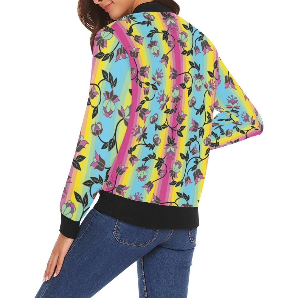 Powwow Carnival All Over Print Bomber Jacket for Women (Model H19) All Over Print Bomber Jacket for Women (H19) e-joyer 