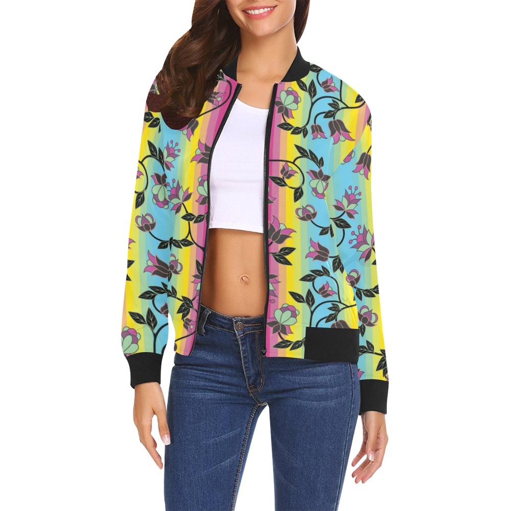 Powwow Carnival All Over Print Bomber Jacket for Women (Model H19) All Over Print Bomber Jacket for Women (H19) e-joyer 