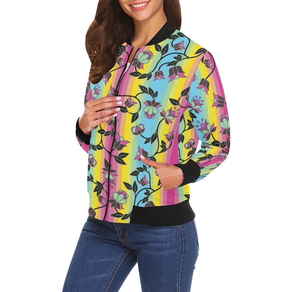 Powwow Carnival All Over Print Bomber Jacket for Women (Model H19) All Over Print Bomber Jacket for Women (H19) e-joyer 