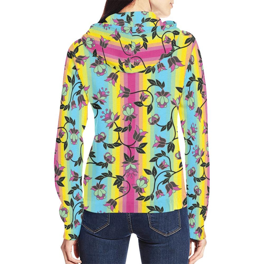 Powwow Carnival All Over Print Full Zip Hoodie for Women (Model H14) All Over Print Full Zip Hoodie for Women (H14) e-joyer 