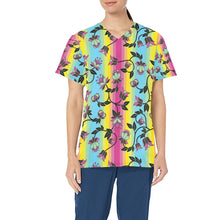 Load image into Gallery viewer, Powwow Carnival All Over Print Scrub Top Scrub Top e-joyer 
