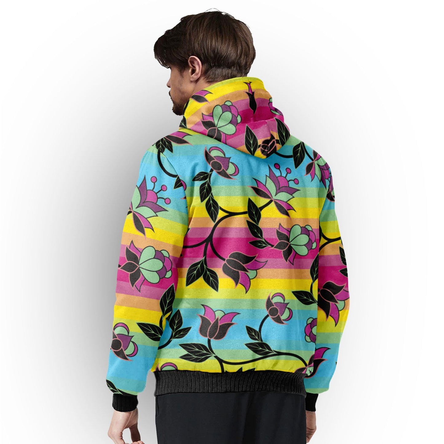 Powwow Carnival Sherpa Hoodie hoodie Herman 