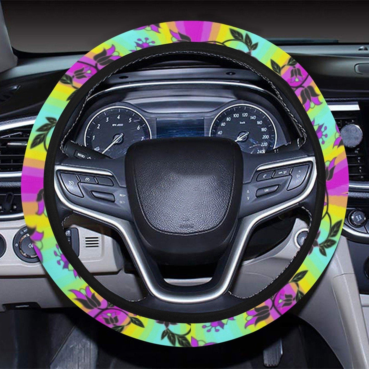 Powwow Carnival Steering Wheel Cover with Elastic Edge Steering Wheel Cover with Elastic Edge e-joyer 