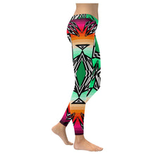 Load image into Gallery viewer, Prairie Fire Deep Lake Low Rise Leggings (Model L05) Low Rise Leggings e-joyer 
