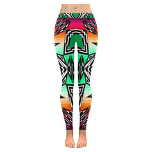 Load image into Gallery viewer, Prairie Fire Deep Lake Low Rise Leggings (Model L05) Low Rise Leggings e-joyer 
