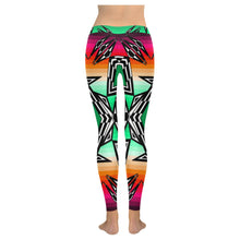 Load image into Gallery viewer, Prairie Fire Deep Lake Low Rise Leggings (Model L05) Low Rise Leggings e-joyer 
