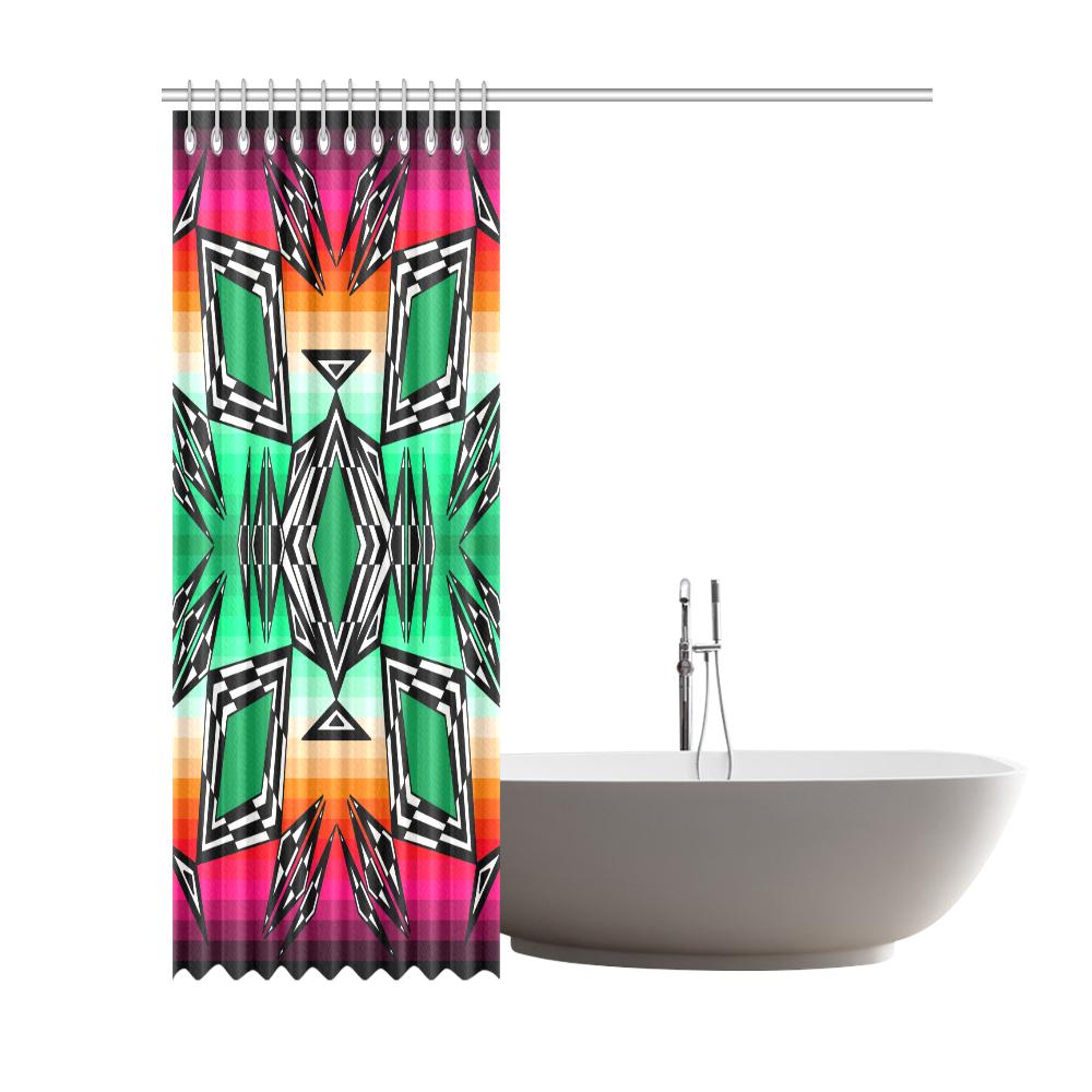 Prairie Fire Deep Lake Shower Curtain 72"x84" Shower Curtain 72"x84" e-joyer 