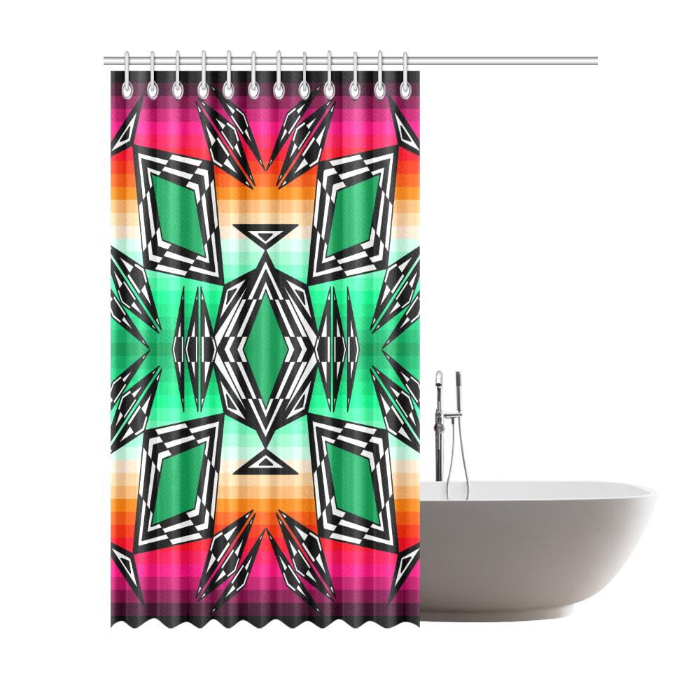 Prairie Fire Deep Lake Shower Curtain 72"x84" Shower Curtain 72"x84" e-joyer 