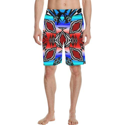 Prairie Fire July Men's All Over Print Casual Shorts (Model L23) Men's Casual Shorts (L23) e-joyer 