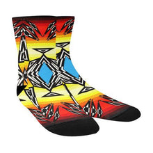 Load image into Gallery viewer, Prairie Fire Medicine Wheel Crew Socks Crew Socks e-joyer 
