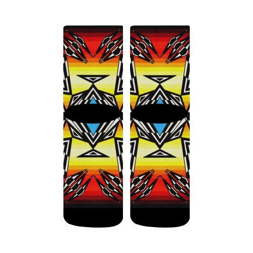 Prairie Fire Medicine Wheel Crew Socks Crew Socks e-joyer 