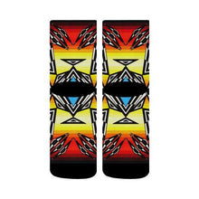 Load image into Gallery viewer, Prairie Fire Medicine Wheel Crew Socks Crew Socks e-joyer 
