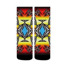 Load image into Gallery viewer, Prairie Fire Medicine Wheel Crew Socks Crew Socks e-joyer 
