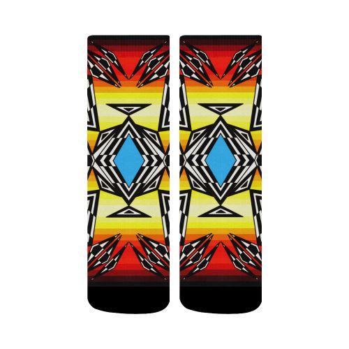 Prairie Fire Medicine Wheel Crew Socks Crew Socks e-joyer 