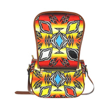 Load image into Gallery viewer, Prairie Fire Medicine Wheel Saddle Bag/Large (Model 1649) Saddle Bag/Large e-joyer 
