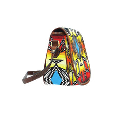 Load image into Gallery viewer, Prairie Fire Medicine Wheel Saddle Bag/Large (Model 1649) Saddle Bag/Large e-joyer 
