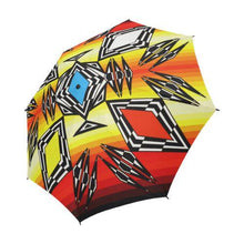 Load image into Gallery viewer, Prairie Fire Medicine Wheel Semi-Automatic Foldable Umbrella Semi-Automatic Foldable Umbrella e-joyer 
