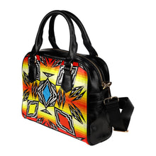 Load image into Gallery viewer, Prairie Fire Medicine Wheel Shoulder Handbag (Model 1634) Shoulder Handbags (1634) e-joyer 
