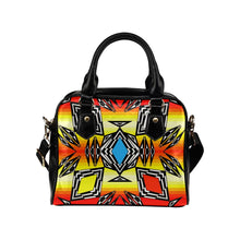 Load image into Gallery viewer, Prairie Fire Medicine Wheel Shoulder Handbag (Model 1634) Shoulder Handbags (1634) e-joyer 
