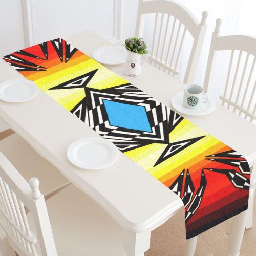 Prairie Fire Medicine Wheel Table Runner 16x72 inch Table Runner 16x72 inch e-joyer 