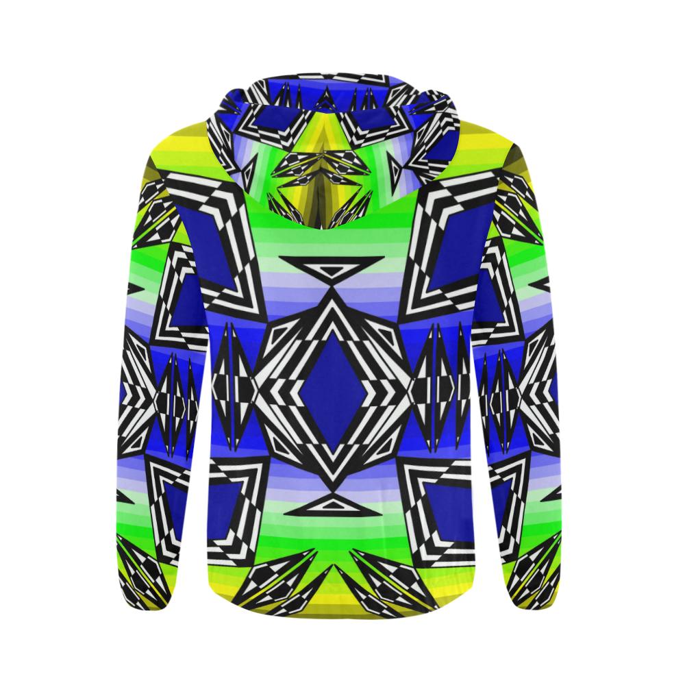 Prairie Fire Spring All Over Print Full Zip Hoodie for Men (Model H14) All Over Print Full Zip Hoodie for Men e-joyer 