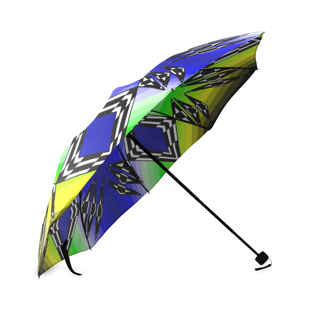 Prairie Fire Spring Foldable Umbrella Foldable Umbrella e-joyer 