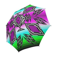 Load image into Gallery viewer, Prairie Fire Sunrise Semi-Automatic Foldable Umbrella Semi-Automatic Foldable Umbrella e-joyer 

