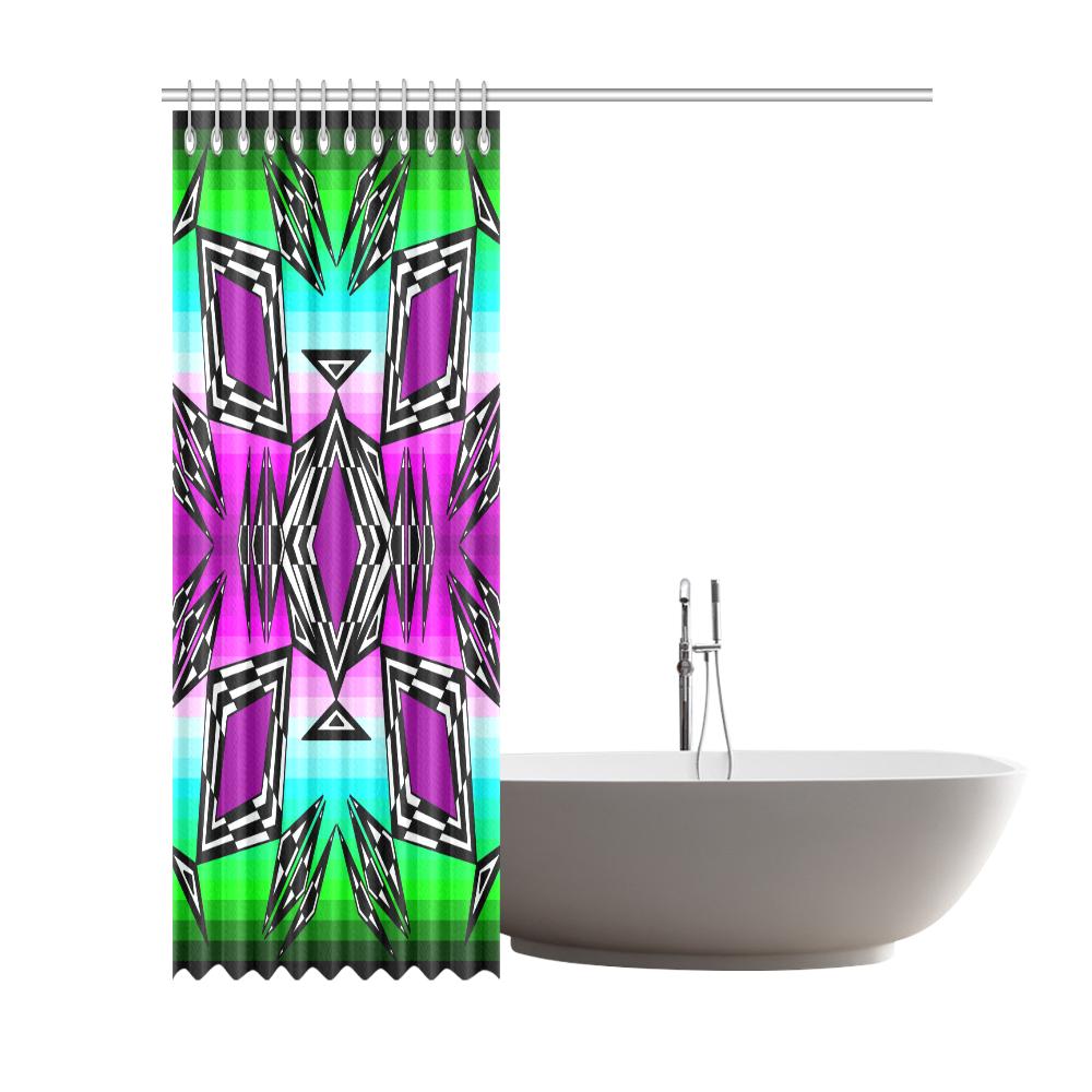 Prairie Fire Sunrise Shower Curtain 72"x84" Shower Curtain 72"x84" e-joyer 