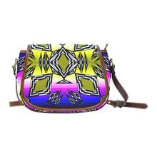 Load image into Gallery viewer, Prairie Fire Sunset Saddle Bag/Large (Model 1649) Saddle Bag/Large e-joyer 
