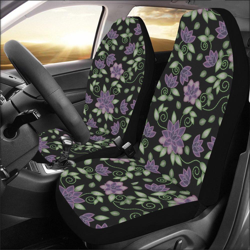 Purple Beaded Rose Car Seat Covers (Set of 2) Car Seat Covers e-joyer 