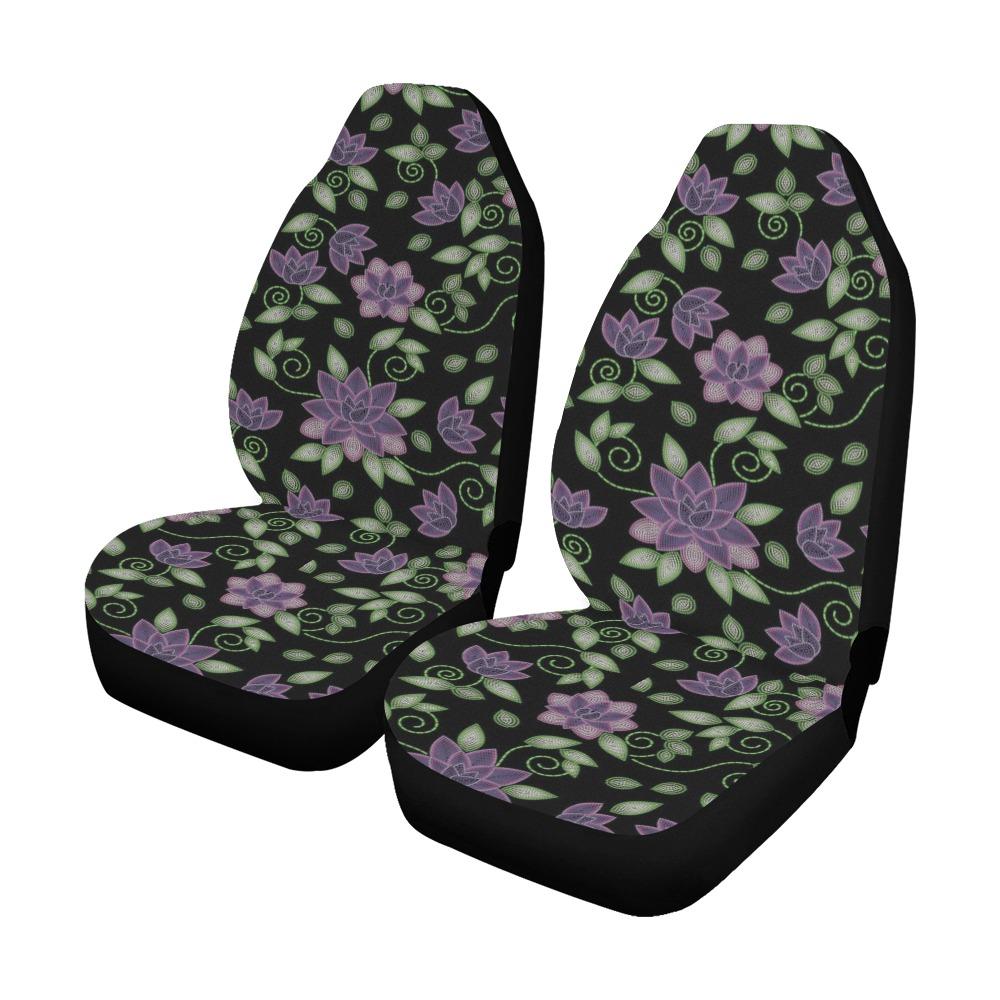 Purple Beaded Rose Car Seat Covers (Set of 2) Car Seat Covers e-joyer 