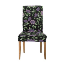Load image into Gallery viewer, Purple Beaded Rose Chair Cover (Pack of 4) Chair Cover (Pack of 4) e-joyer 

