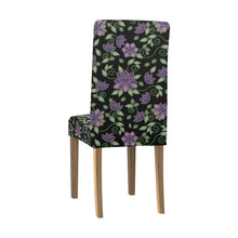 Load image into Gallery viewer, Purple Beaded Rose Chair Cover (Pack of 4) Chair Cover (Pack of 4) e-joyer 
