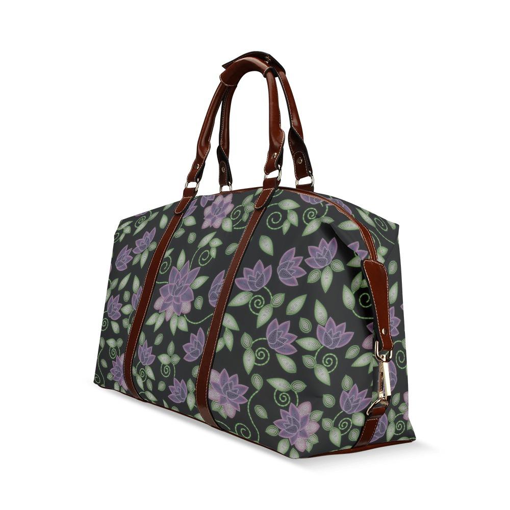 Purple Beaded Rose Classic Travel Bag (Model 1643) Remake Classic Travel Bags (1643) e-joyer 