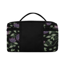 Load image into Gallery viewer, Purple Beaded Rose Cosmetic Bag/Large (Model 1658) Cosmetic Bag e-joyer 
