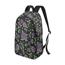 Load image into Gallery viewer, Purple Beaded Rose Fabric Backpack for Adult (Model 1659) Casual Backpack for Adult (1659) e-joyer 
