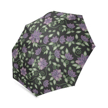 Load image into Gallery viewer, Purple Beaded Rose Foldable Umbrella (Model U01) Foldable Umbrella e-joyer 
