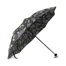 Load image into Gallery viewer, Purple Beaded Rose Foldable Umbrella (Model U01) Foldable Umbrella e-joyer 
