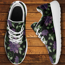 Load image into Gallery viewer, Purple Beaded Rose Ikkaayi Sport Sneakers ikkaayi Herman 
