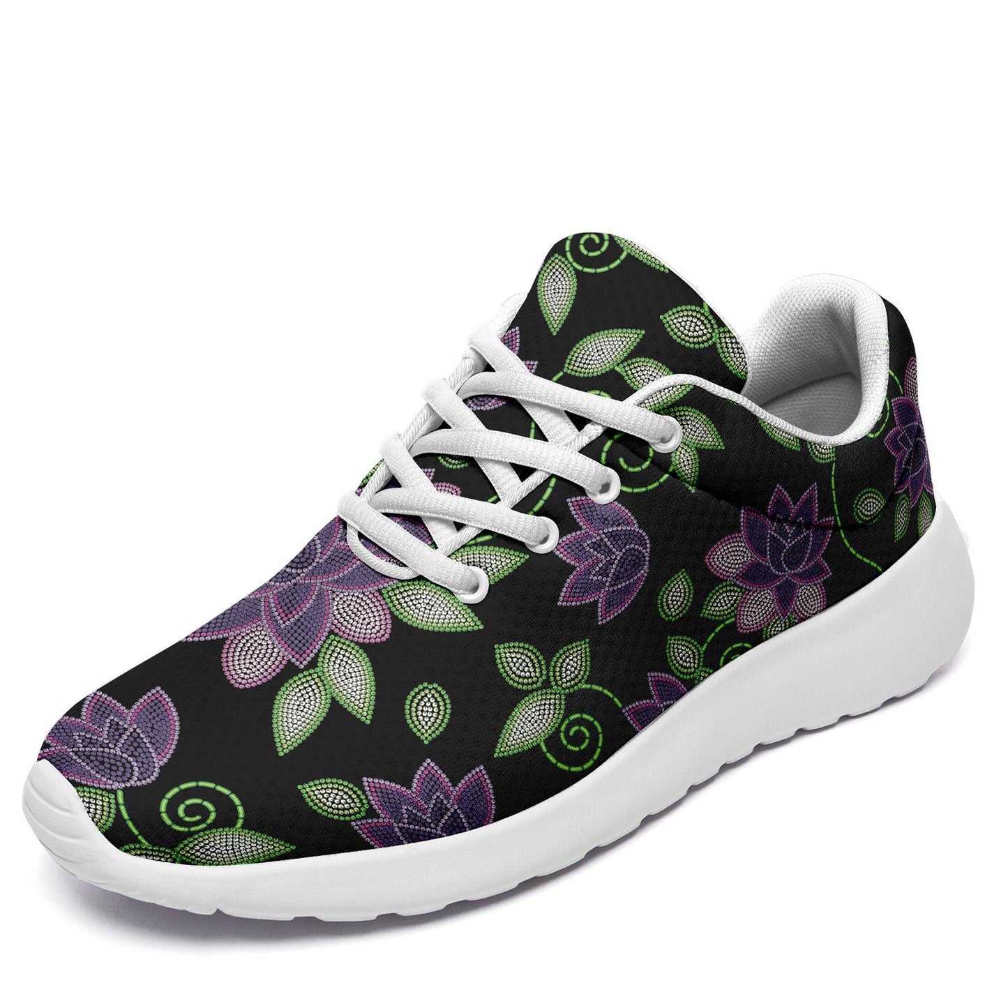 Purple Beaded Rose Ikkaayi Sport Sneakers ikkaayi Herman 