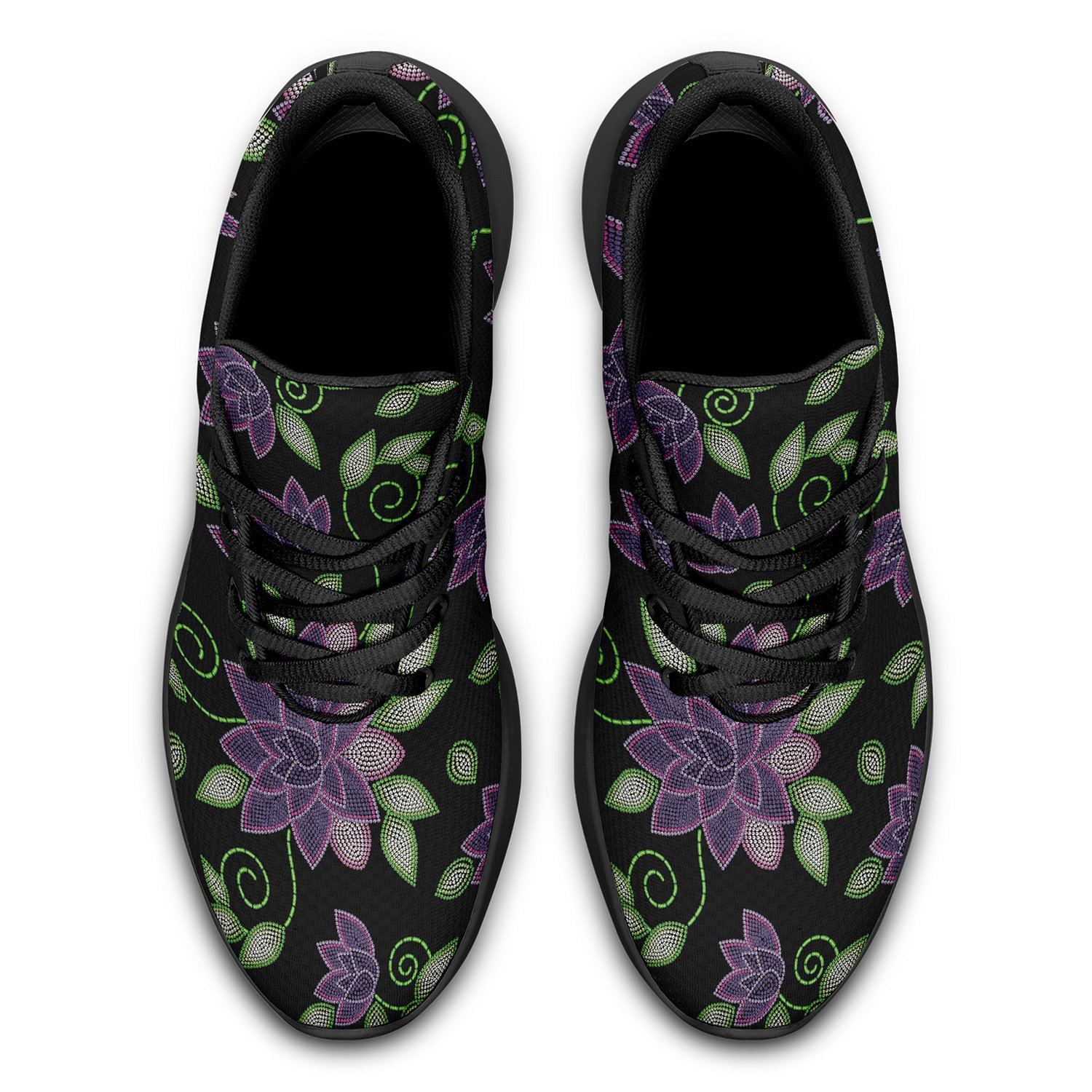 Purple Beaded Rose Ikkaayi Sport Sneakers ikkaayi Herman 