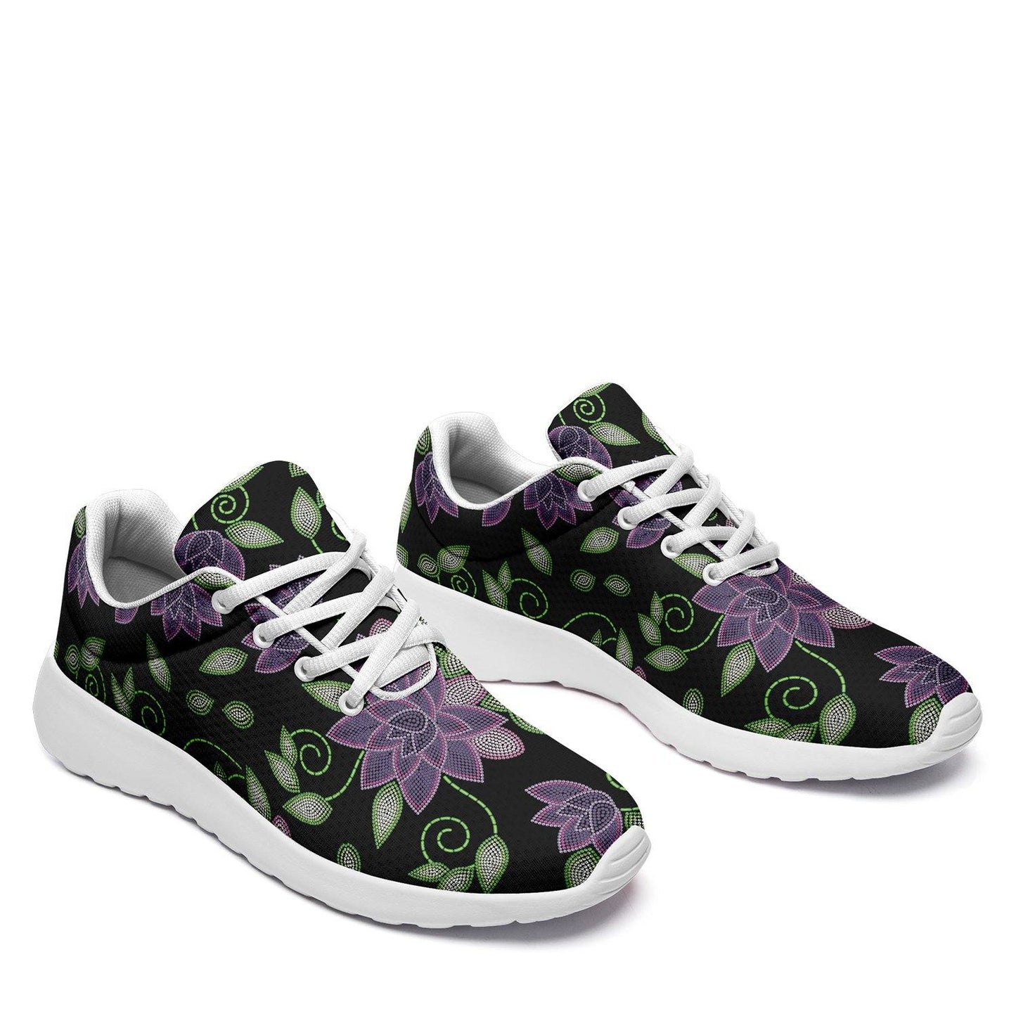 Purple Beaded Rose Ikkaayi Sport Sneakers ikkaayi Herman 