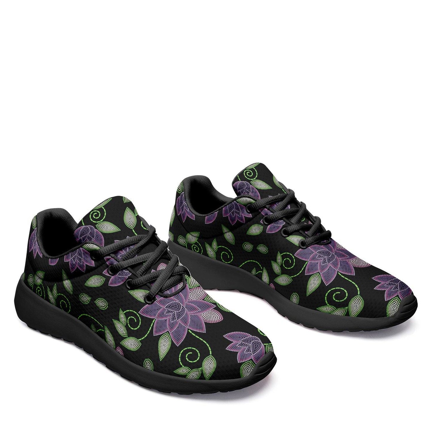 Purple Beaded Rose Ikkaayi Sport Sneakers ikkaayi Herman 