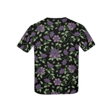 Load image into Gallery viewer, Purple Beaded Rose Kids&#39; All Over Print T-shirt (USA Size) (Model T40) All Over Print T-shirt for Kid (T40) e-joyer 
