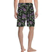 Load image into Gallery viewer, Purple Beaded Rose Men&#39;s All Over Print Casual Shorts (Model L23) Men&#39;s Casual Shorts (L23) e-joyer 
