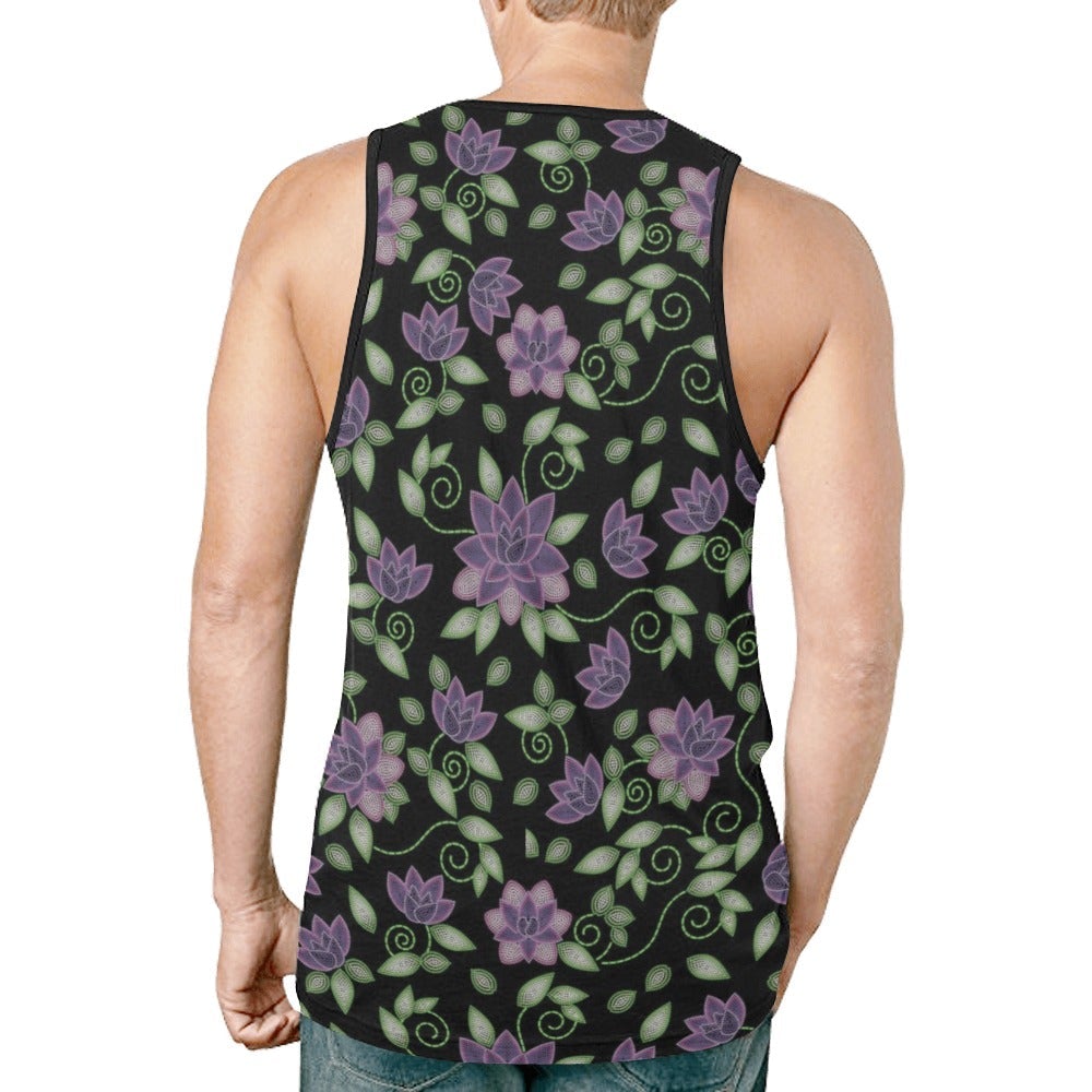 Purple Beaded Rose New All Over Print Tank Top for Men (Model T46) New All Over Print Tank Top for Men (T46) e-joyer 