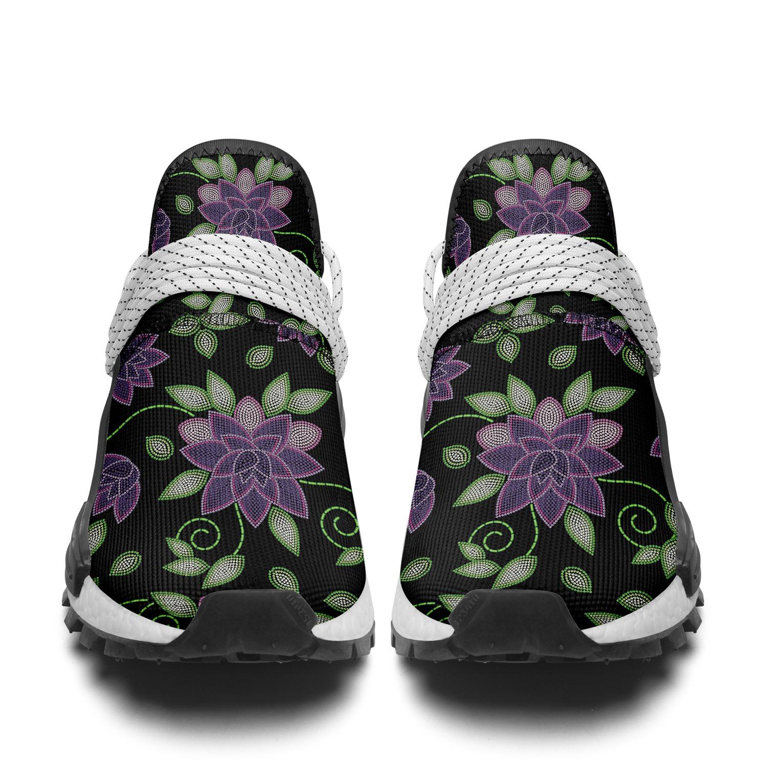 Purple Beaded Rose Okaki Sneakers Shoes Herman 