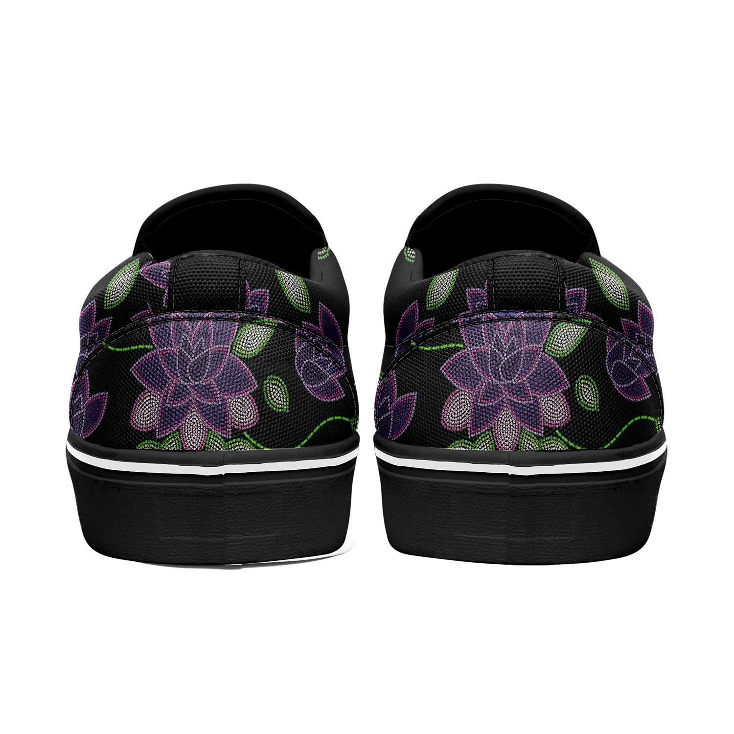 Purple Beaded Rose Otoyimm Canvas Slip On Shoes otoyimm Herman 