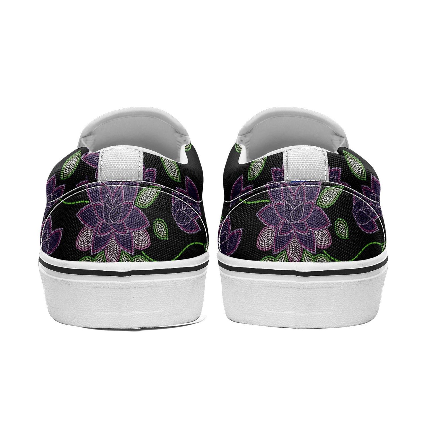 Purple Beaded Rose Otoyimm Canvas Slip On Shoes otoyimm Herman 