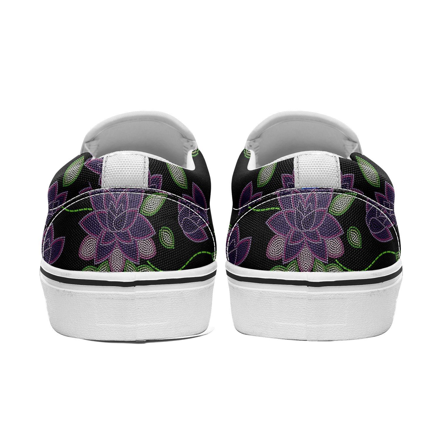 Purple Beaded Rose Otoyimm Canvas Slip On Shoes otoyimm Herman 